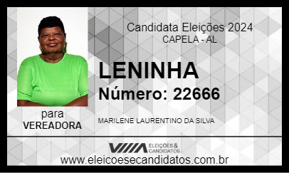 Candidato LENINHA 2024 - CAPELA - Eleições