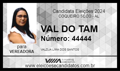 Candidato VAL DO TAM 2024 - COQUEIRO SECO - Eleições