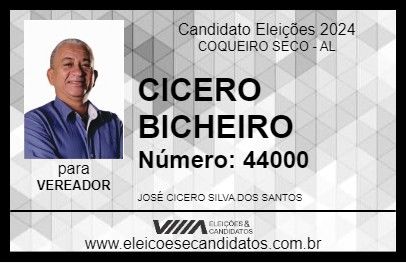 Candidato CICERO 2024 - COQUEIRO SECO - Eleições