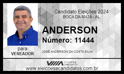 Candidato ANDERSON 2024 - BOCA DA MATA - Eleições