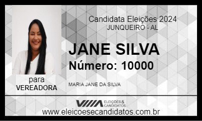 Candidato JANE SILVA 2024 - JUNQUEIRO - Eleições