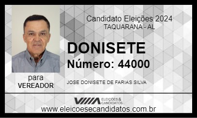 Candidato DONISETE 2024 - TAQUARANA - Eleições