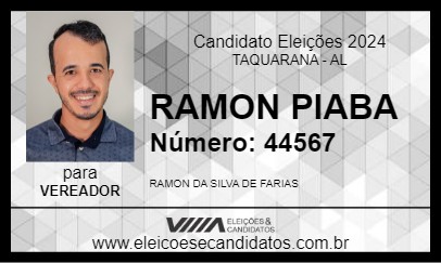 Candidato RAMON PIABA 2024 - TAQUARANA - Eleições