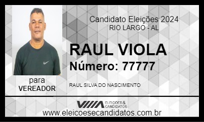 Candidato RAUL VIOLA 2024 - RIO LARGO - Eleições