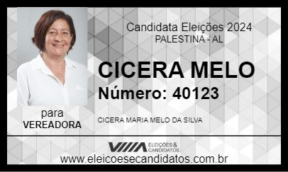 Candidato CICERA MELO 2024 - PALESTINA - Eleições