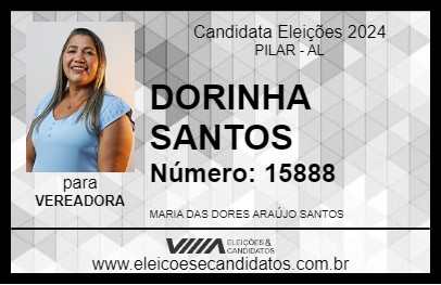 Candidato DORINHA SANTOS 2024 - PILAR - Eleições