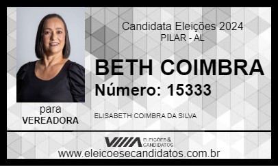 Candidato BETH COIMBRA 2024 - PILAR - Eleições