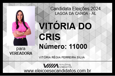 Candidato VITÓRIA DO CRIS 2024 - LAGOA DA CANOA - Eleições