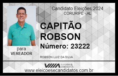 Candidato CAPITÃO ROBSON 2024 - CORURIPE - Eleições