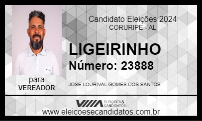 Candidato LIGEIRINHO 2024 - CORURIPE - Eleições