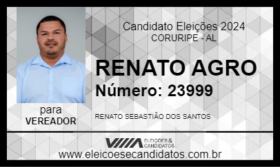 Candidato RENATO AGRO 2024 - CORURIPE - Eleições