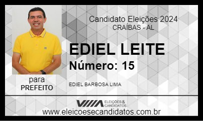 Candidato EDIEL LEITE 2024 - CRAÍBAS - Eleições