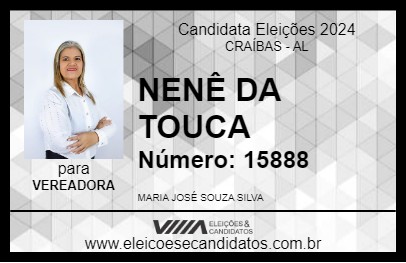 Candidato NENÊ DA TOUCA 2024 - CRAÍBAS - Eleições