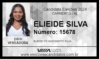 Candidato ELIEIDE SILVA 2024 - CARNEIROS - Eleições