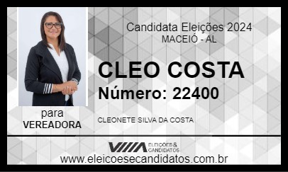 Candidato CLEO COSTA 2024 - MACEIÓ - Eleições