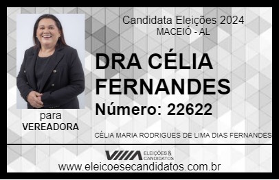 Candidato DRA CÉLIA FERNANDES 2024 - MACEIÓ - Eleições