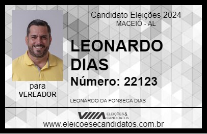 Candidato LEONARDO DIAS 2024 - MACEIÓ - Eleições