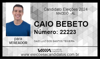 Candidato CAIO BEBETO 2024 - MACEIÓ - Eleições