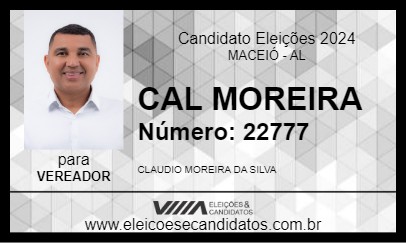 Candidato CAL MOREIRA 2024 - MACEIÓ - Eleições