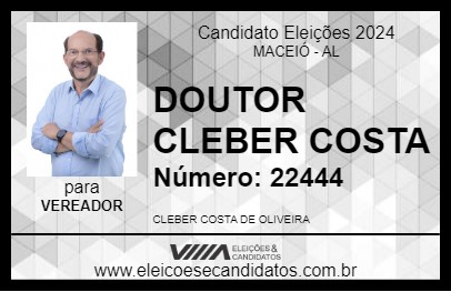 Candidato DOUTOR CLEBER COSTA 2024 - MACEIÓ - Eleições