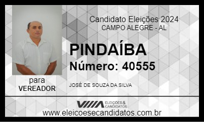 Candidato PINDAÍBA 2024 - CAMPO ALEGRE - Eleições