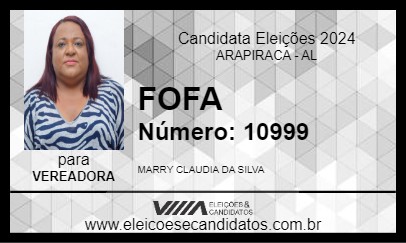 Candidato FOFA 2024 - ARAPIRACA - Eleições