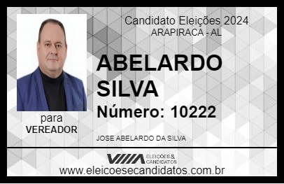 Candidato ABELARDO SILVA 2024 - ARAPIRACA - Eleições