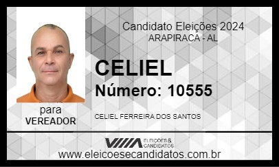 Candidato CELIEL 2024 - ARAPIRACA - Eleições