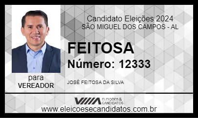 Candidato FEITOSA 2024 - SÃO MIGUEL DOS CAMPOS - Eleições