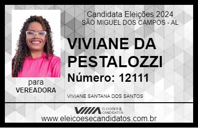 Candidato VIVI SANTANA 2024 - SÃO MIGUEL DOS CAMPOS - Eleições