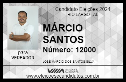 Candidato MÁRCIO SANTOS 2024 - RIO LARGO - Eleições