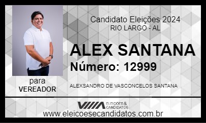 Candidato ALEX SANTANA 2024 - RIO LARGO - Eleições