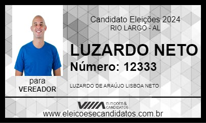 Candidato LUZARDO NETO 2024 - RIO LARGO - Eleições