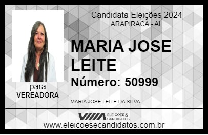 Candidato MARIA JOSE LEITE 2024 - ARAPIRACA - Eleições