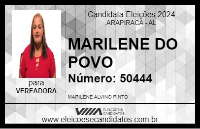 Candidato MARILENE DO POVO 2024 - ARAPIRACA - Eleições