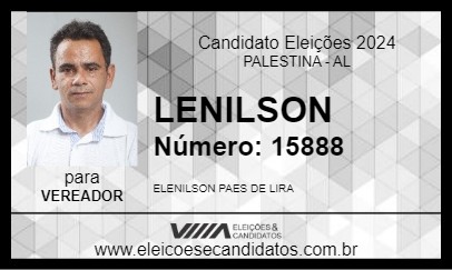 Candidato LENILSON 2024 - PALESTINA - Eleições