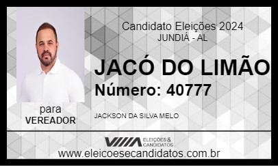 Candidato JACÓ DO LIMÃO 2024 - JUNDIÁ - Eleições