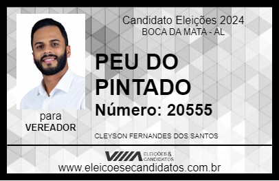 Candidato PEU DO PINTADO 2024 - BOCA DA MATA - Eleições