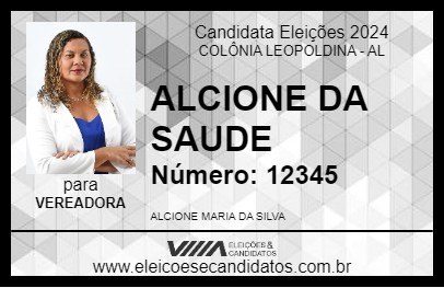 Candidato ALCIONE DA SAUDE 2024 - COLÔNIA LEOPOLDINA - Eleições