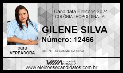 Candidato GILENE SILVA 2024 - COLÔNIA LEOPOLDINA - Eleições