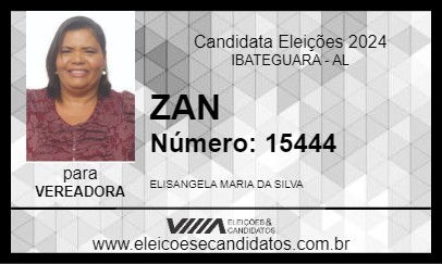 Candidato ZAN 2024 - IBATEGUARA - Eleições