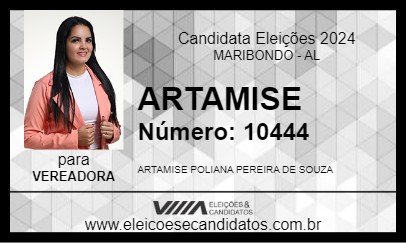 Candidato ARTAMISE 2024 - MARIBONDO - Eleições