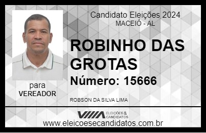 Candidato ROBINHO DAS GROTAS 2024 - MACEIÓ - Eleições