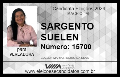 Candidato SARGENTO SUELEN 2024 - MACEIÓ - Eleições