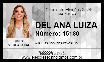 Candidato DELEGADA  ANA LUIZA 2024 - MACEIÓ - Eleições