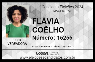 Candidato FLÁVIA COÊLHO 2024 - MACEIÓ - Eleições