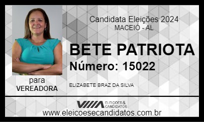 Candidato BETE PATRIOTA 2024 - MACEIÓ - Eleições