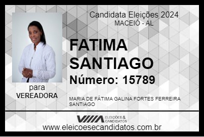 Candidato FATIMA SANTIAGO 2024 - MACEIÓ - Eleições