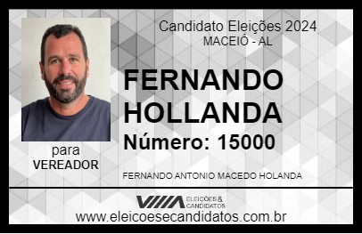 Candidato FERNANDO HOLLANDA 2024 - MACEIÓ - Eleições