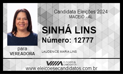 Candidato SINHÁ LINS 2024 - MACEIÓ - Eleições